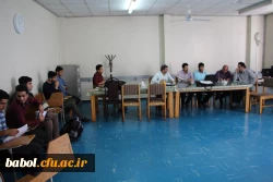 جلسه دفاع دانشجویان الهیات 93 درس کارورزی  در نیمسال دوم 96-95