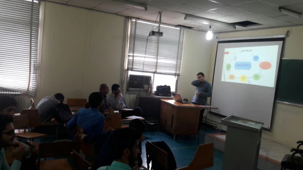 جلسه دفاع دانشجویان علوم تربیتی92درس کارورزی  در نیمسال دوم 96-95