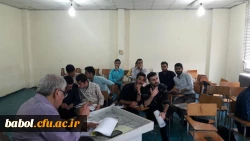 جلسه دفاع دانشجویان علوم تربیتی92درس کارورزی  در نیمسال دوم 96-95