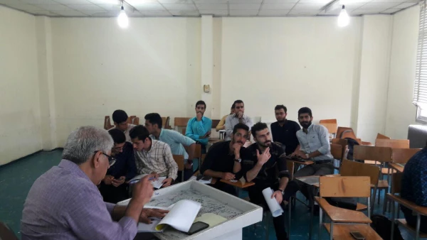 جلسه دفاع دانشجویان علوم تربیتی92درس کارورزی  در نیمسال دوم 96-95