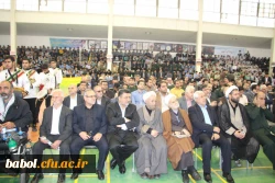 ضور مسئولین دانشگاه و دانشجویان در روز  ملی مبارزه با استکبار جهانی