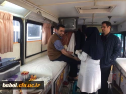 برنامه اهدای خون باحضور  کارکنان اداری و دانشجویان  معلمان مرکز