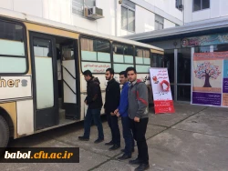 برنامه اهدای خون باحضور  کارکنان اداری و دانشجویان  معلمان مرکز