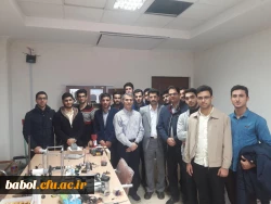 دیدارکارشناسان آموزش و پژوهش و اعضای انجمن های علمی دانشجویان با استاد پژوهشگر فوق دکتری فیزیک و عضوهیات علمی دانشگاه صنعتی نوشیروانی آقای دکتر رضا  خانبابایی