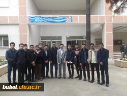 دیدارکارشناسان آموزش و پژوهش و اعضای انجمن های علمی دانشجویان با استاد پژوهشگر فوق دکتری فیزیک و عضوهیات علمی دانشگاه صنعتی نوشیروانی آقای دکتر رضا  خانبابایی