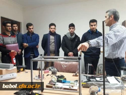 دیدارکارشناسان آموزش و پژوهش و اعضای انجمن های علمی دانشجویان با استاد پژوهشگر فوق دکتری فیزیک و عضوهیات علمی دانشگاه صنعتی نوشیروانی آقای دکتر رضا  خانبابایی