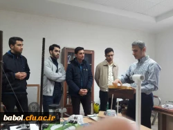 دیدارکارشناسان آموزش و پژوهش و اعضای انجمن های علمی دانشجویان با استاد پژوهشگر فوق دکتری فیزیک و عضوهیات علمی دانشگاه صنعتی نوشیروانی آقای دکتر رضا  خانبابایی