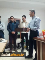 دیدارکارشناسان آموزش و پژوهش و اعضای انجمن های علمی دانشجویان با استاد پژوهشگر فوق دکتری فیزیک و عضوهیات علمی دانشگاه صنعتی نوشیروانی آقای دکتر رضا  خانبابایی