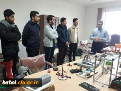 دیدارکارشناسان آموزش و پژوهش و اعضای انجمن های علمی دانشجویان با استاد پژوهشگر فوق دکتری فیزیک و عضوهیات علمی دانشگاه صنعتی نوشیروانی آقای دکتر رضا  خانبابایی