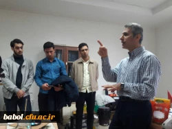 دیدارکارشناسان آموزش و پژوهش و اعضای انجمن های علمی دانشجویان با استاد پژوهشگر فوق دکتری فیزیک و عضوهیات علمی دانشگاه صنعتی نوشیروانی آقای دکتر رضا  خانبابایی