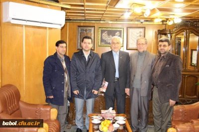 دیدار سرپرست مرکز و هیئت همراه با جناب آقای شهیر ی مدیر عامل قرض الحسنه  حضرت ولی عصر(عج) بابل