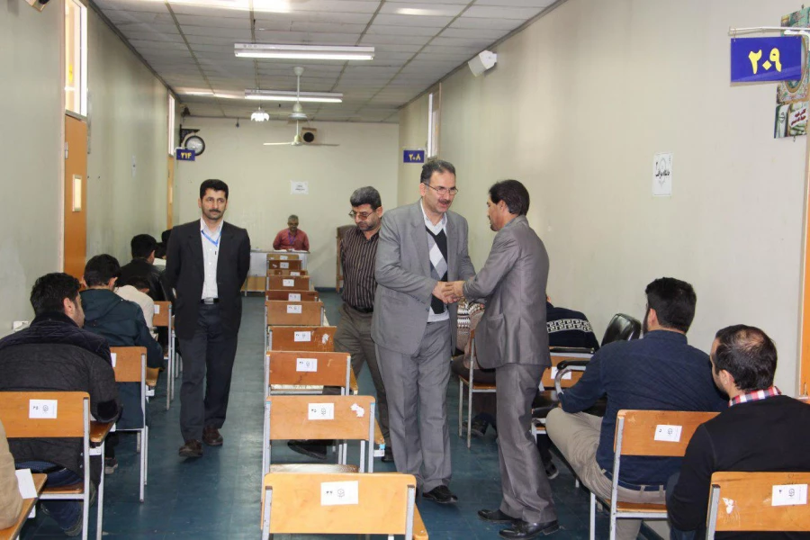 آزمون پایان ترم نیمسال اول تحصیلی 96-97 مرکز با حضور معاونت محترم آموزشی و پژوهشی پردیس دکتر شریعتی ساری