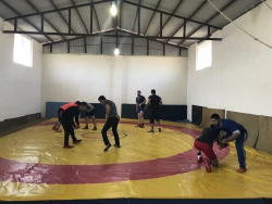 تمرینات اماده سازی تیم کشتی دانشگاه فرهنگیان