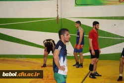 بازدید مسئولین مرکز از تمرینات آماده سازی دانشجو معلمان  در رشته کشتی