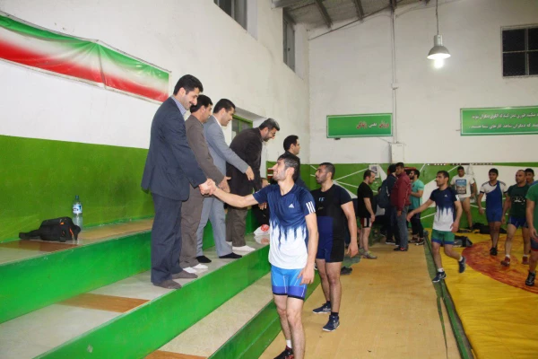 بازدید مسئولین مرکز از تمرینات آماده سازی دانشجو معلمان  در رشته کشتی