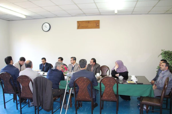 جلسه نماینده نظارت و ارزیابی کیفیت دانشگاه فرهنگیان آقای دکتر نوری با همکاران مرکز
