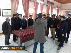 بازدید دانشجومعلمان مرکزاز نمایشگاه خوشنویسی سوگواره یاس بابل