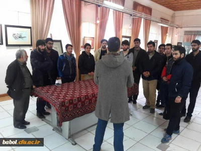 بازدید دانشجومعلمان مرکزاز نمایشگاه خوشنویسی سوگواره یاس بابل