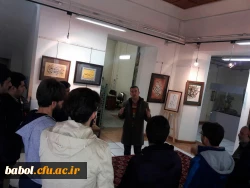 بازدید دانشجومعلمان مرکزاز نمایشگاه خوشنویسی سوگواره یاس بابل