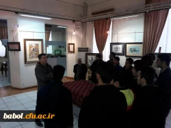 بازدید دانشجومعلمان مرکزاز نمایشگاه خوشنویسی سوگواره یاس بابل