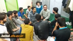 جلسه آشنایی با تغذیه سالم در خوابگاه شهید علامه زاده مرکز توسط کانون سلامت و طب سنتی