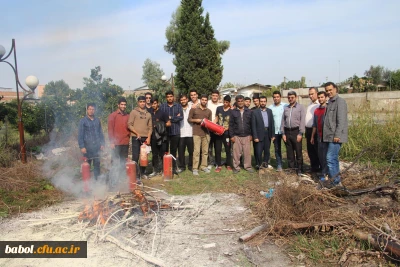 برگزاری مانور ایمنی
 اصول اطفاء حریق و راههای پیشگیری