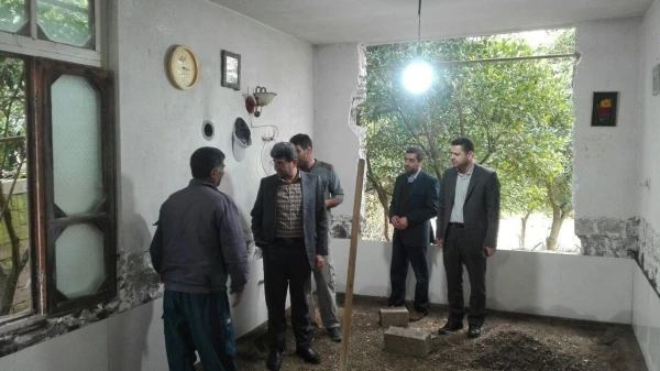 بازدید از مناطق سیل زده تالار پشت