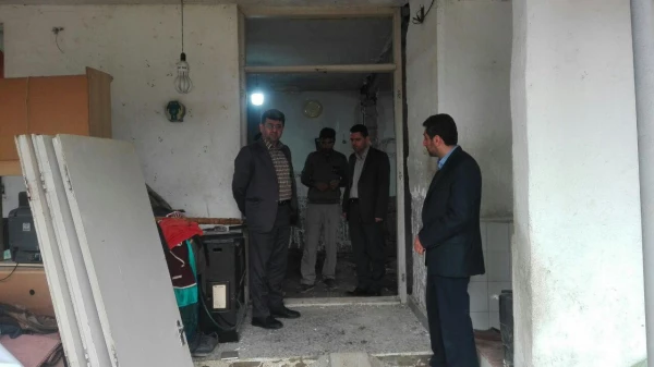 بازدید از مناطق سیل زده تالار پشت