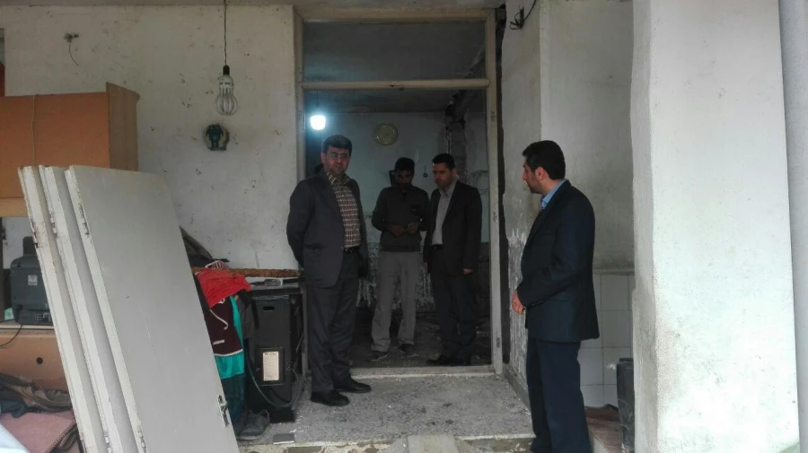 بازدید از مناطق سیل زده تالار پشت