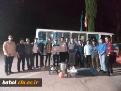 در راستای رسیدگی و پیگیری امور دانشجویان و نشاط افزایی در ماه مبارک رمضان  صورت پذیرفت:
برگزاری اردوی علمی تفریحی دانشجویان رشته ریاضی مرکز  شهید رجایی بابل 2