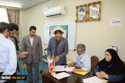 بازدید سرپرست محترم امور پردیس های استان مازندران از برگزاری آزمون پایان ترم مرکز بابل
