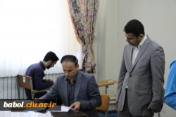 بازدید سرپرست محترم امور پردیس های استان مازندران از برگزاری آزمون پایان ترم مرکز بابل 3