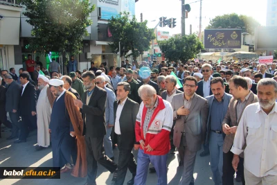 سیزدهم آبان، تو را خوب می شناسم . تاریخ میهنم در این روز تلا لویی خدایی دارد.
حضور پرشور مسئولان و دانشجو معلمان مر کز بابل در راهپیمایی یوم الله 13 آبان