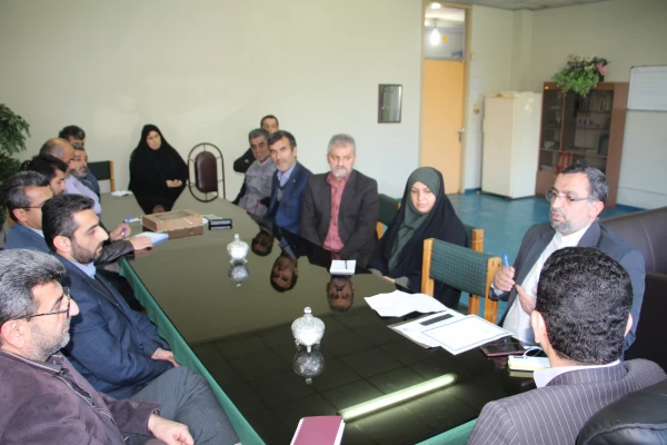 معارفه رابط حراست مرکز و هم اندیشی مسائل حراستی 
