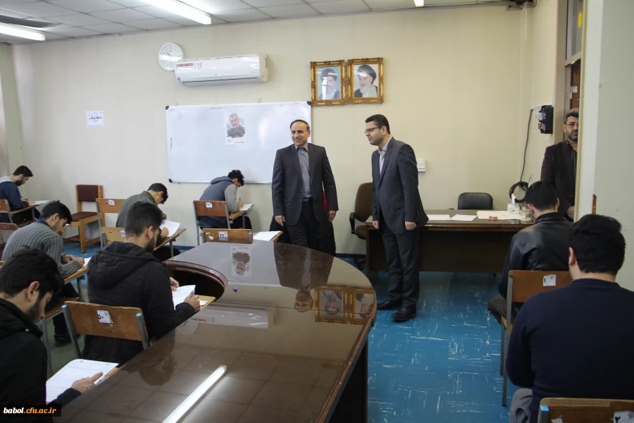 بازدید رئیس دانشگاه فر هنگیان استان جناب آقای دکتر اسلامی راد  از فرآیند برگزاری امتحانات پایان ترم  مرکز بابل  4