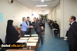 بازدید رئیس دانشگاه فر هنگیان استان جناب آقای دکتر اسلامی راد  از فرآیند برگزاری امتحانات پایان ترم  مرکز بابل  6