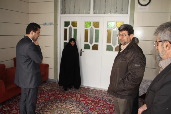 دیدار با خانواده شهید سید  رضا طاهر از شهدای مدافع حرم خان طومان 8